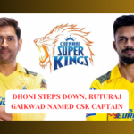 Dhoni Steps down from CSK leadership,and Ruturaj Gaikwad appointed New CSK Captain. Ruturaj Gaikwad appointed CSK captain