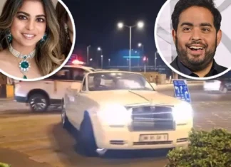 “Akash and Isha Ambani: Exploring Mumbai in Style on a Luxurious Rolls Royce Night Ride” anant-isha-and-shloka-ambani-in-rolls-royce