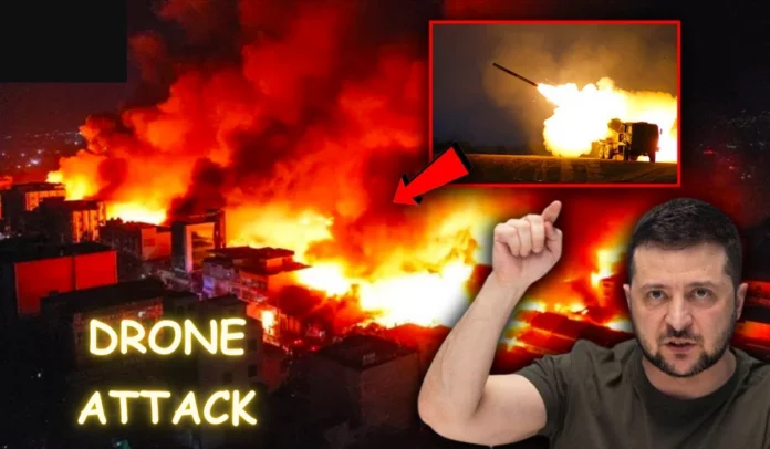 Drone strike by ukraine