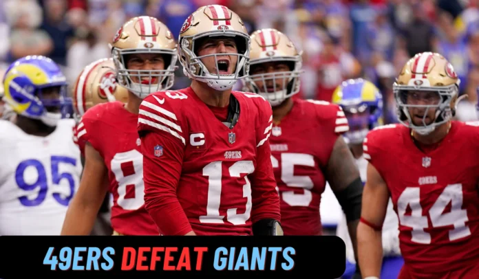 49ers defeat Giants
