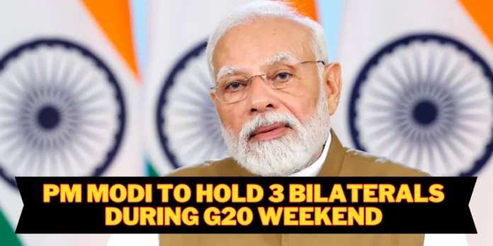 Prime Minister Narendra Modi in bilateral meet