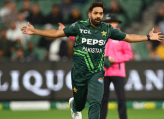 Pak vs Aus : Haris Rauf’s Fiery Five-Wicket Haul Limits Australia to 163 in Adelaide ODI haris rauf